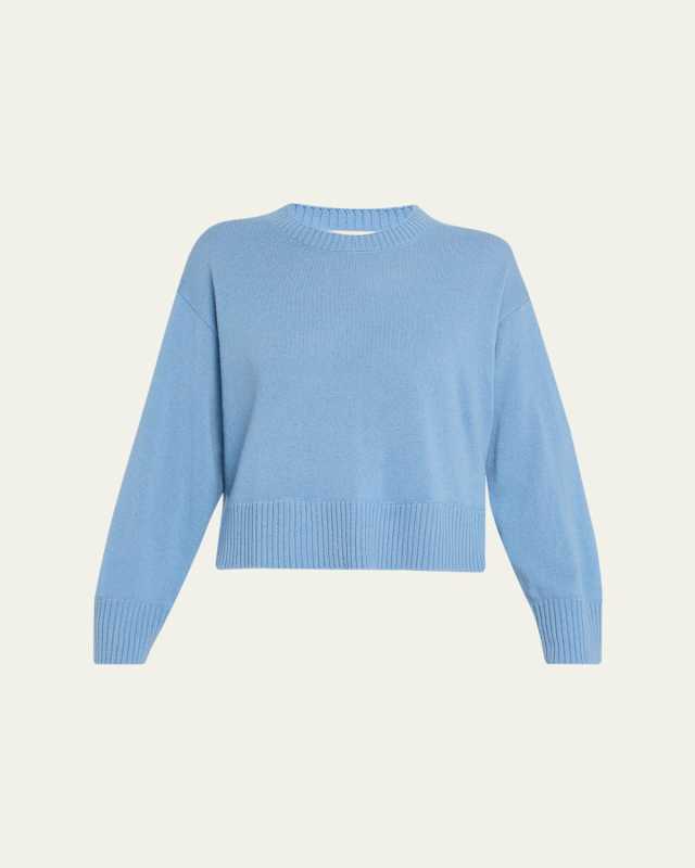 Nicky Crewneck Cashmere-Blend Sweater